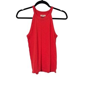 Madewell Coral Red Women's Timeoff Tank Top